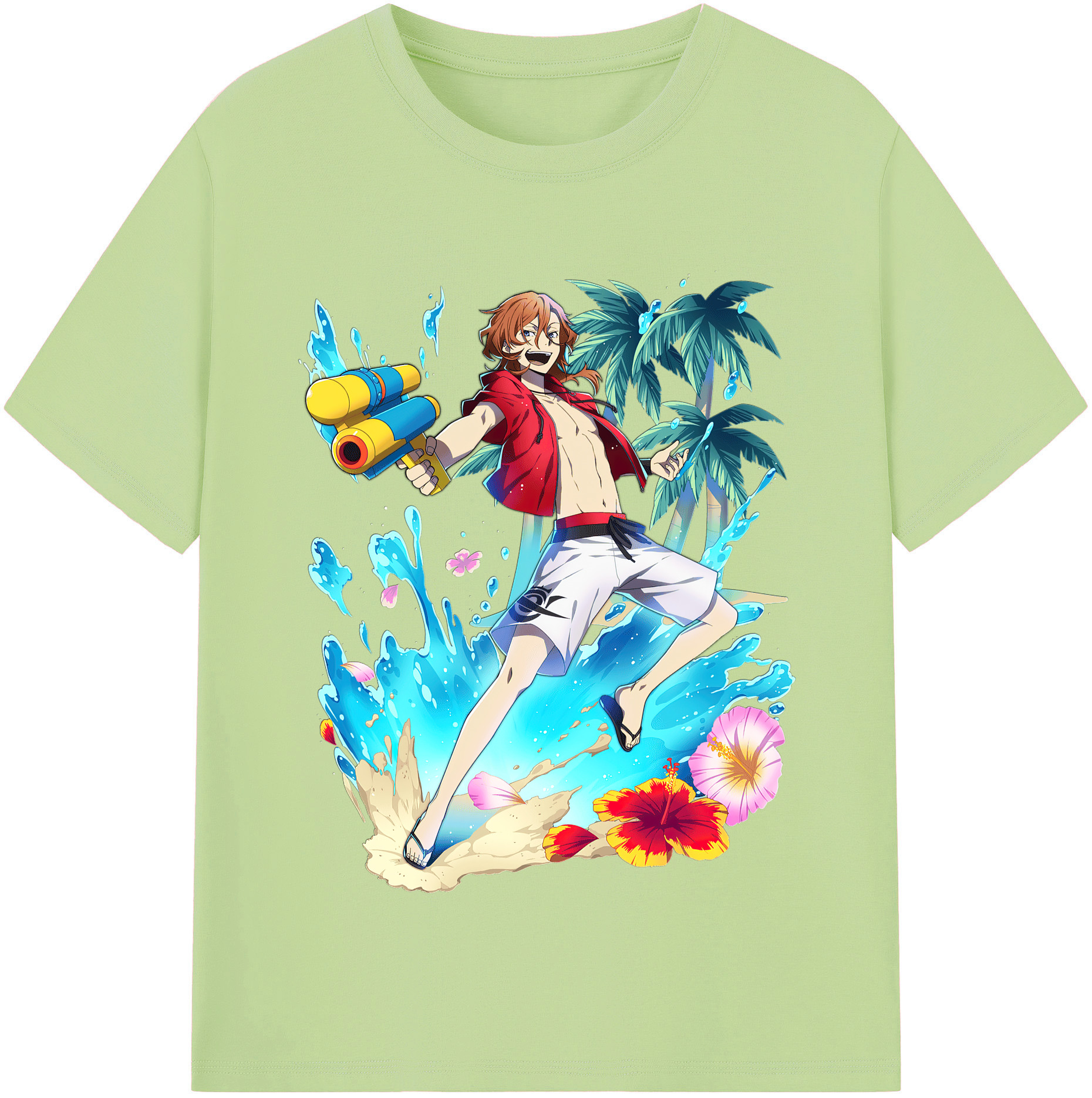 （画像用） 文豪ストレイドッグス Bungo Stray Dogs 綿100％半袖Tシャツ（フロントプリント）